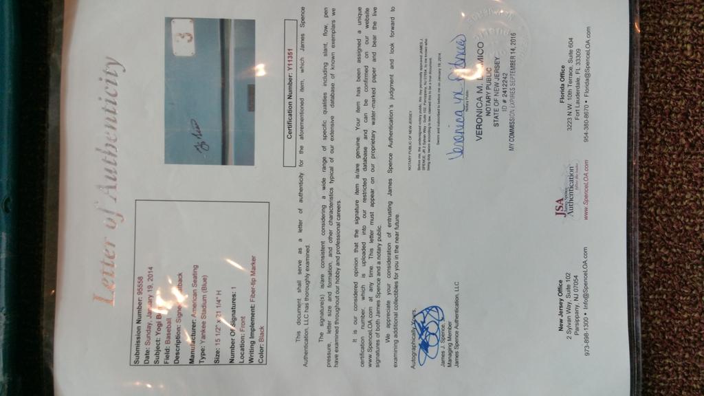 FriendlyBreaks's tweet image. Yogi Berra JSA auto seat from Yankee stadium!! Pulled from HIGH ROLLERS mystery box