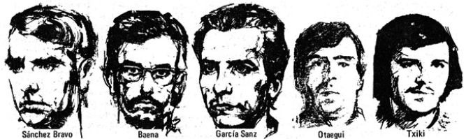 27-S 1975 · 40 anys 

Baena 
Sánchez Bravo
García Sanz
Txiki 
Otaegi

Al alba

youtube.com/watch?v=sRadQw…