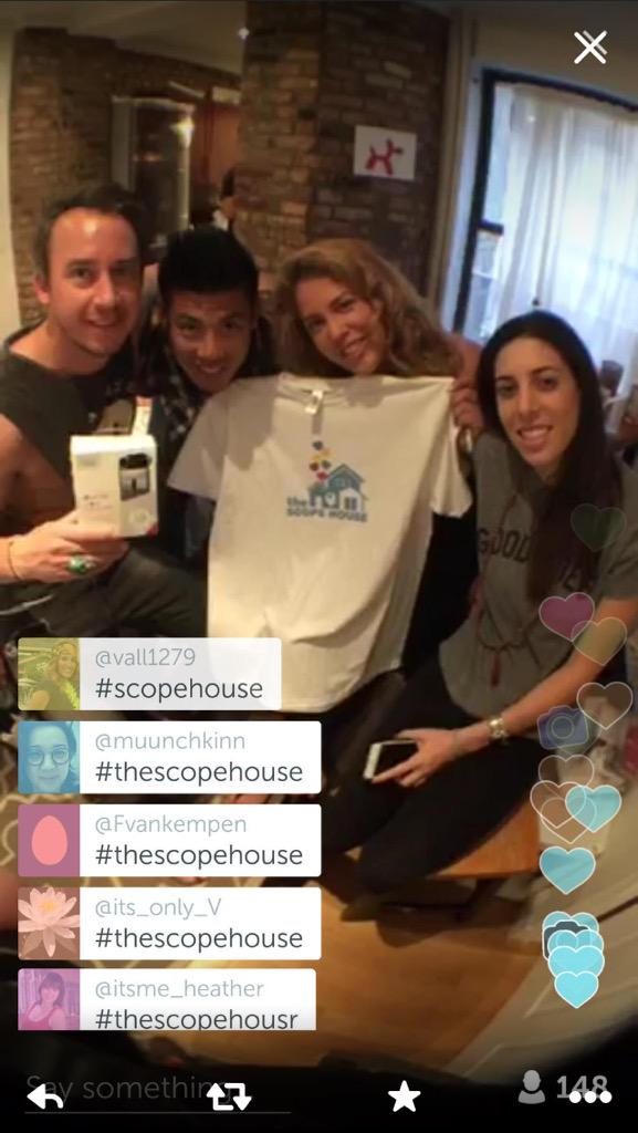 TheScopeHouse's tweet photo. Congrats @Makeawish3 for winning an @olloclip & #theScopeHouse tee signed by Dan, Lizza, Rich & Alexa! Check UR DM.xo http://t.co/SgMdEnFZUw