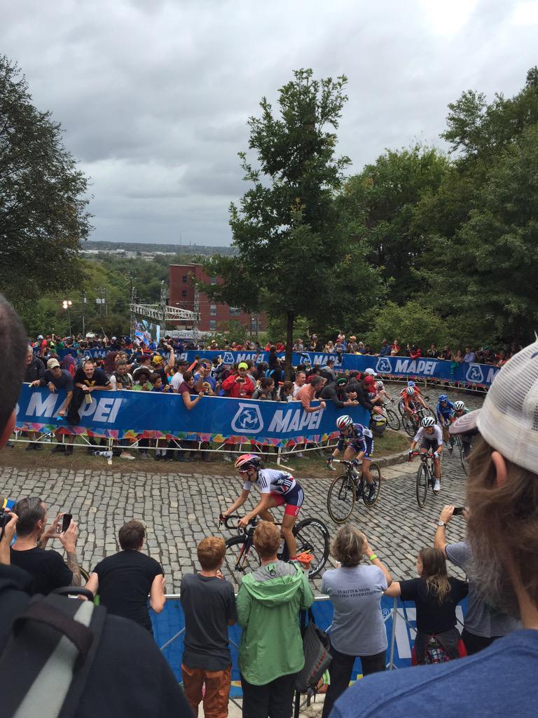 jacqtbeck's tweet photo. Lizzie near the front at the Worlds. http://t.co/FrfBaua1Og