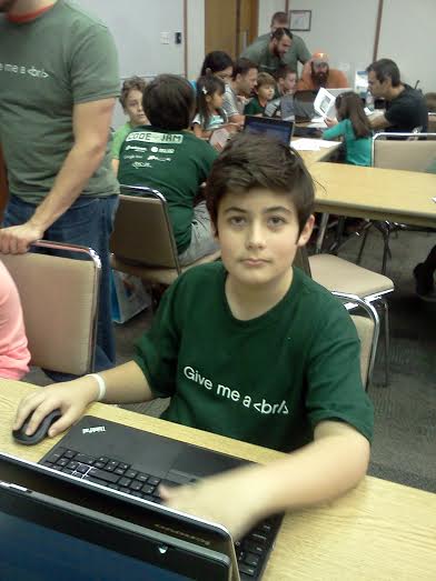 Having a great time learning to code at #sacodejam