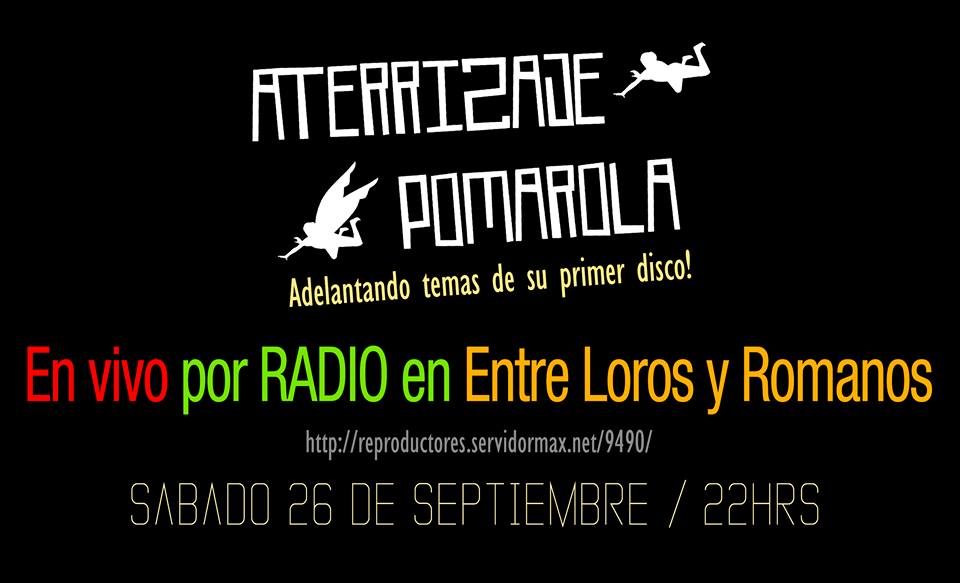 aterrizajepom's tweet photo. Hoy Aterrizaje Pomarola en vivo a las 22Hs
en "Entre loros y Romanos"
http://t.co/TEWD2h6mrC http://t.co/VPWnXCBmHC