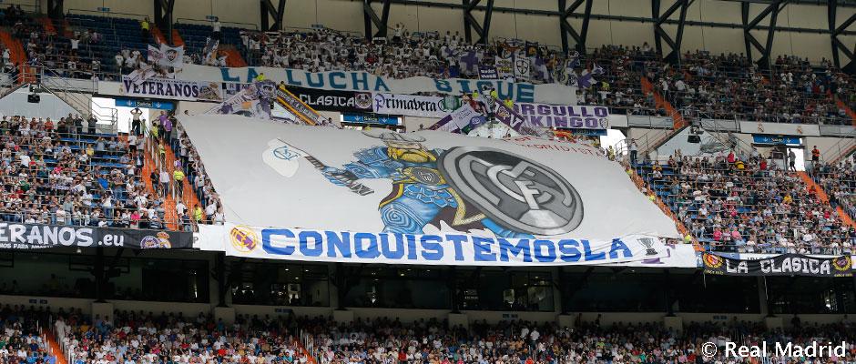realmadriden's tweet photo. The Casa Madridista Fan Club from Morocco unfurled a banner at the Bernabéu.

http://t.co/e3dlCqyEdI

#HalaMadrid http://t.co/lj5kMmTVtj