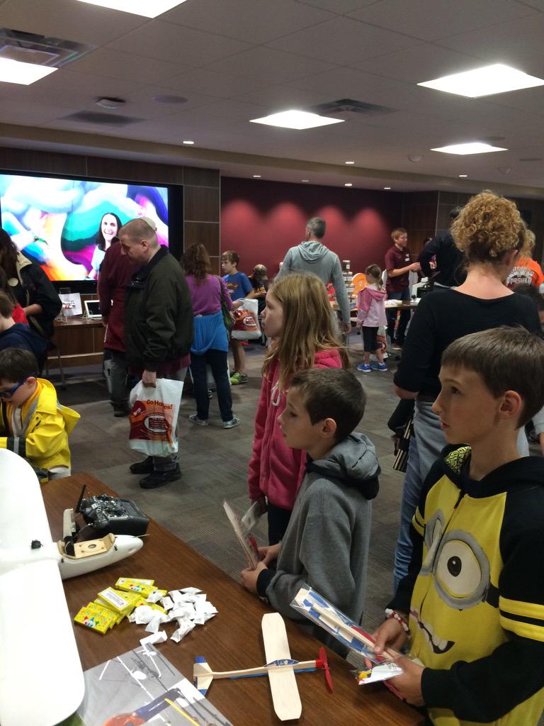 SchmaleLab's tweet photo. Great day at the #VaSciFestBburg sharing #drones in science. These kids are the future! #STEM @FralinLifeSci @VTPPWS http://t.co/iHlHJp3ddY
