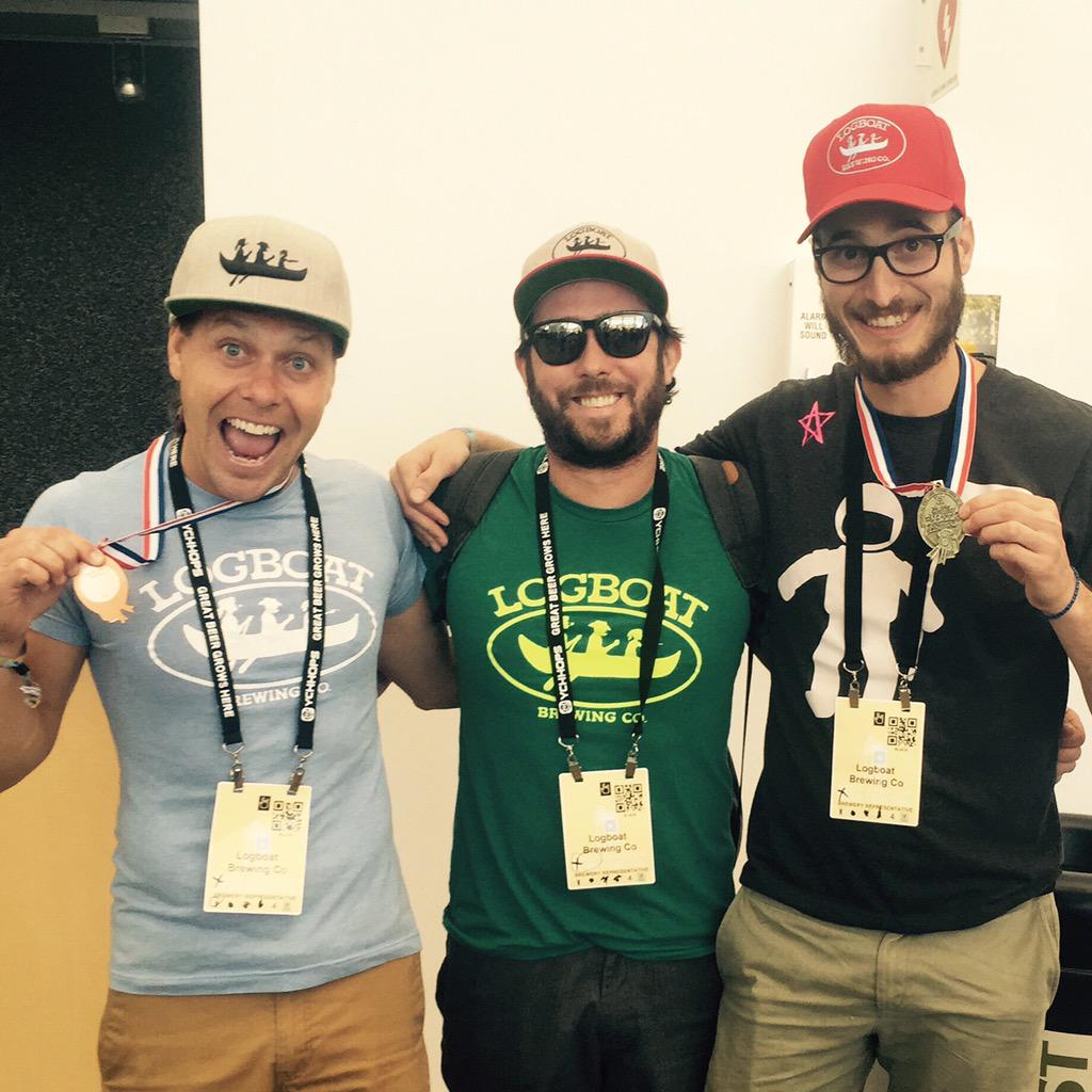 LogboatBrewing's tweet photo. Columbia we're bringing home some hardware!!! http://t.co/vJyojnfNmM