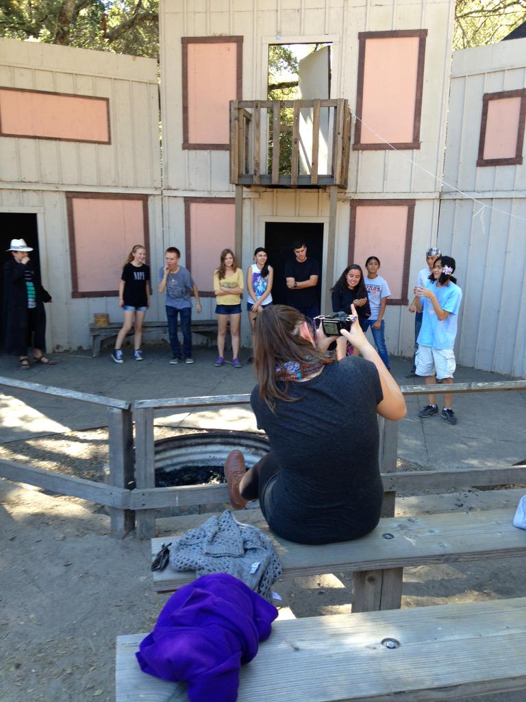 CalHighDrama's tweet photo. Improv with Tiny #ucamps #calhighdrama #woodsiewellrested http://t.co/1bDkQZzimE
