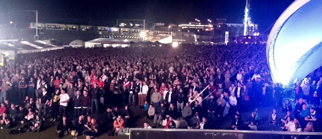 RWC2015Bham's tweet photo. Busiest it's been all day!
#BrumRWC Fanzone 
#ENG v #WAL 
#RWC2015 http://t.co/s4pYtiiIP1
