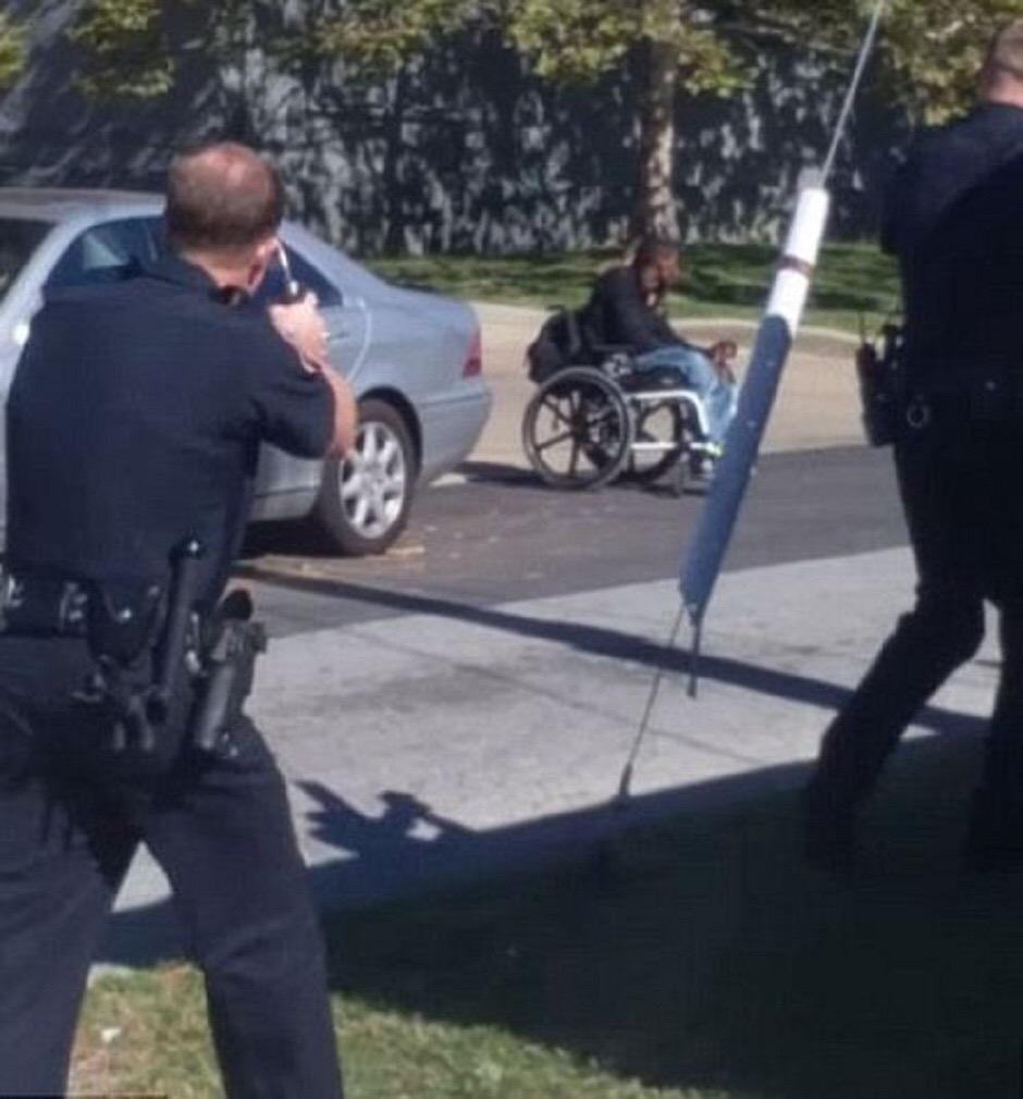 sadimmigrantkid's tweet photo. #JeremyMcDole shot 10 times by police. He was paralyzed and wheelchair bound. #BlackLivesMatter http://t.co/LhIxWeI825