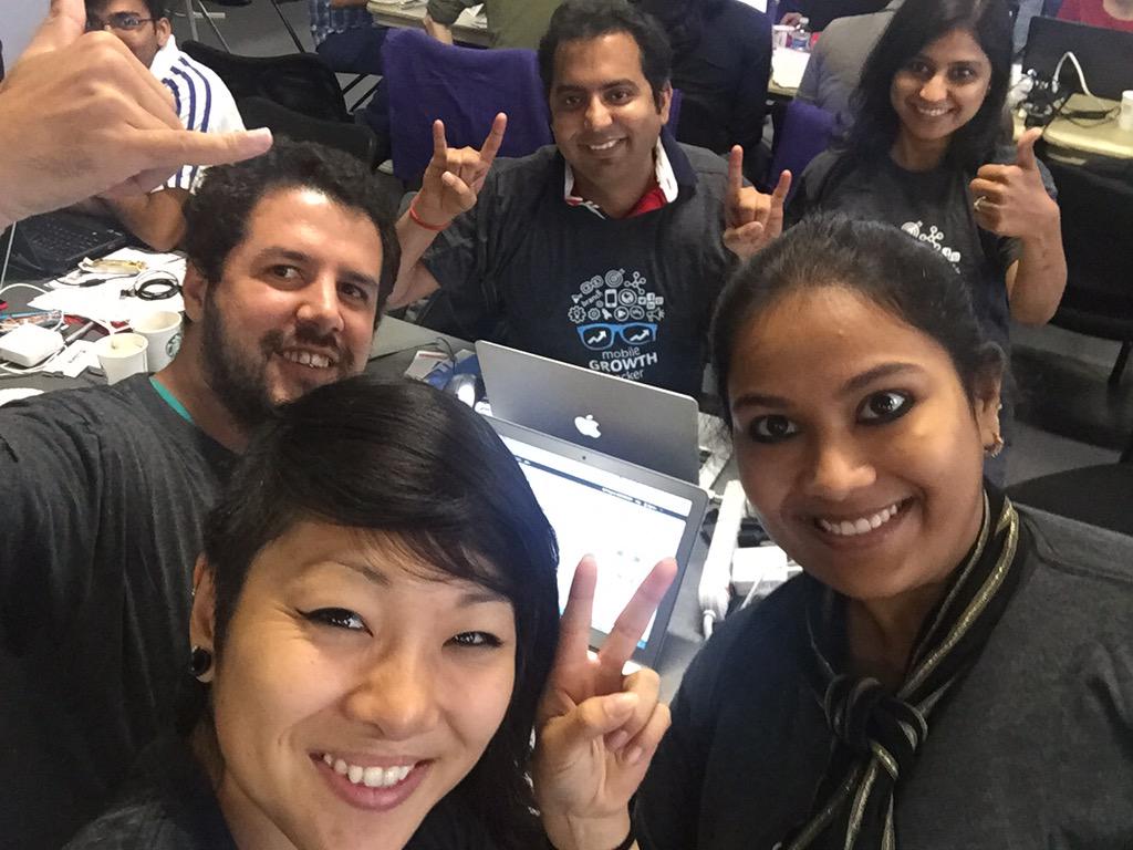 RythmLabs's tweet photo. RT BgirlMisLee: Great meeting these #hackers rockin branchmetrics tees at #integrate2015 #hackathon! PlugandPlayTC… http://t.co/h0IRnlzqAI