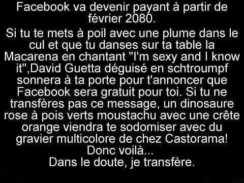 DelphineCJ's tweet photo. Il parait que FB vas devenir payant... encore ! http://t.co/BGSeT3X0bx