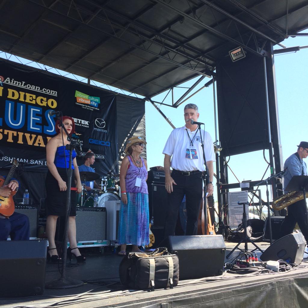 .@JimFloros introducing @whitshay @ #SDBluesFest! #BakerWasThere