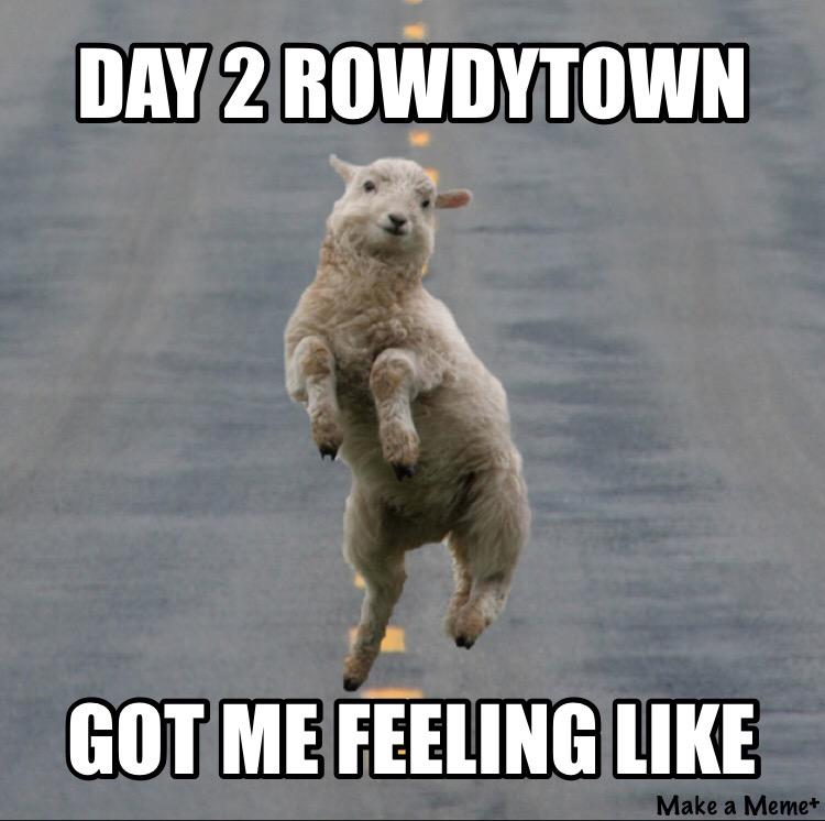 rmraveco's tweet photo. The feels from Night 1 though!!! Time for an even ROWDIER Night 2! #Rowdytown #rowdytown4 @BigGigantic #rowdyrocks http://t.co/JvUAAg1FE3