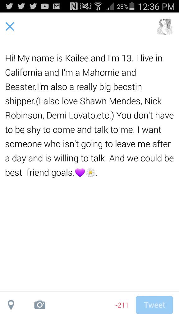 intrnetfrndhelp's tweet photo. Tweet/dm/text @KS_Mahone if you wanna be her/his internet friend 💞 http://t.co/09j4zxvTRx