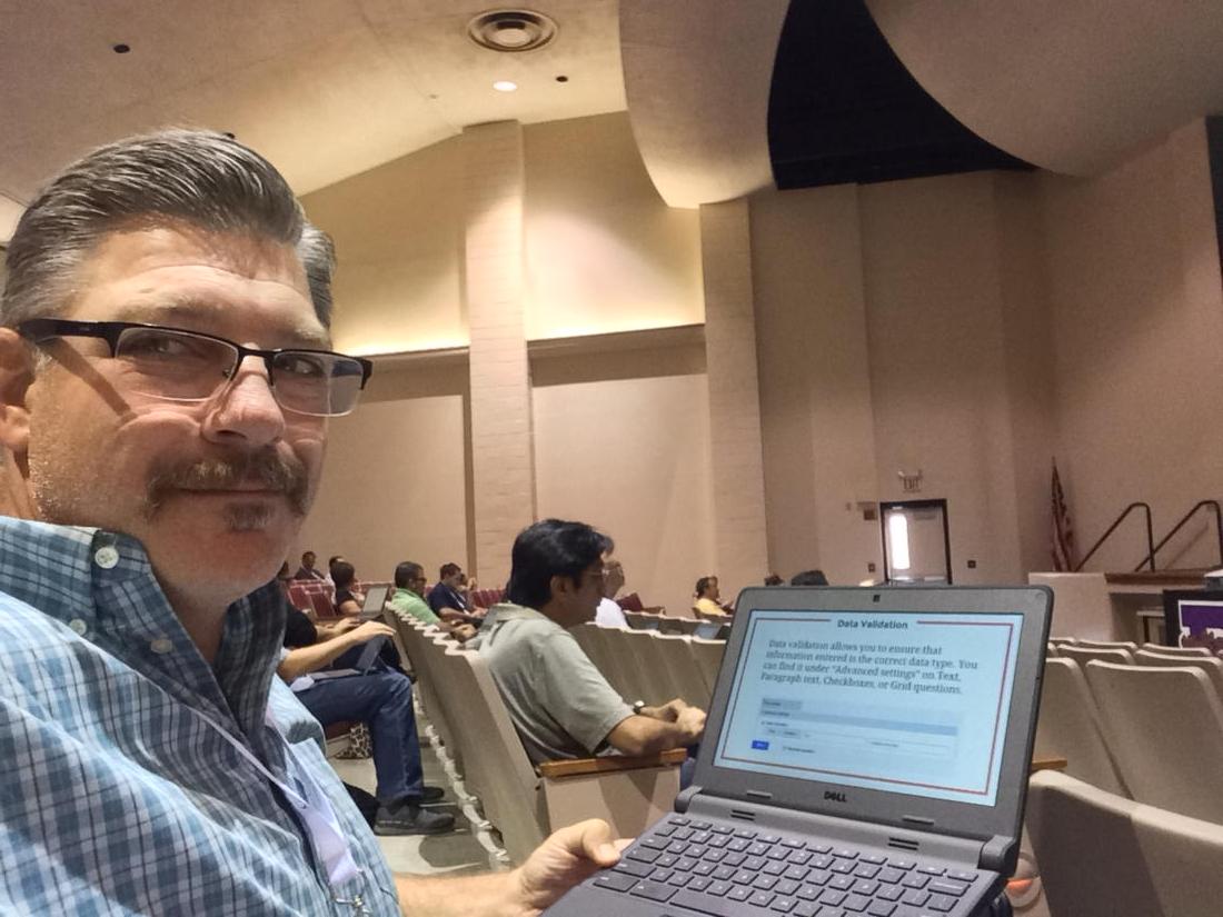 abransick's tweet image. I am now a Google Forms Jedi Master. @jlubinsky No more GARBAGE data. #GAFESummit