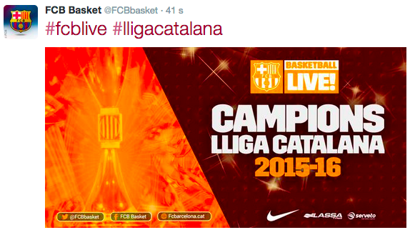 PabloLolaso's tweet photo. Joder, muchas felicidades @FCBbasket. Habéis empezado el año muy muy fuertes. Va a ser difícil pararos. http://t.co/1SEEWJcoL5