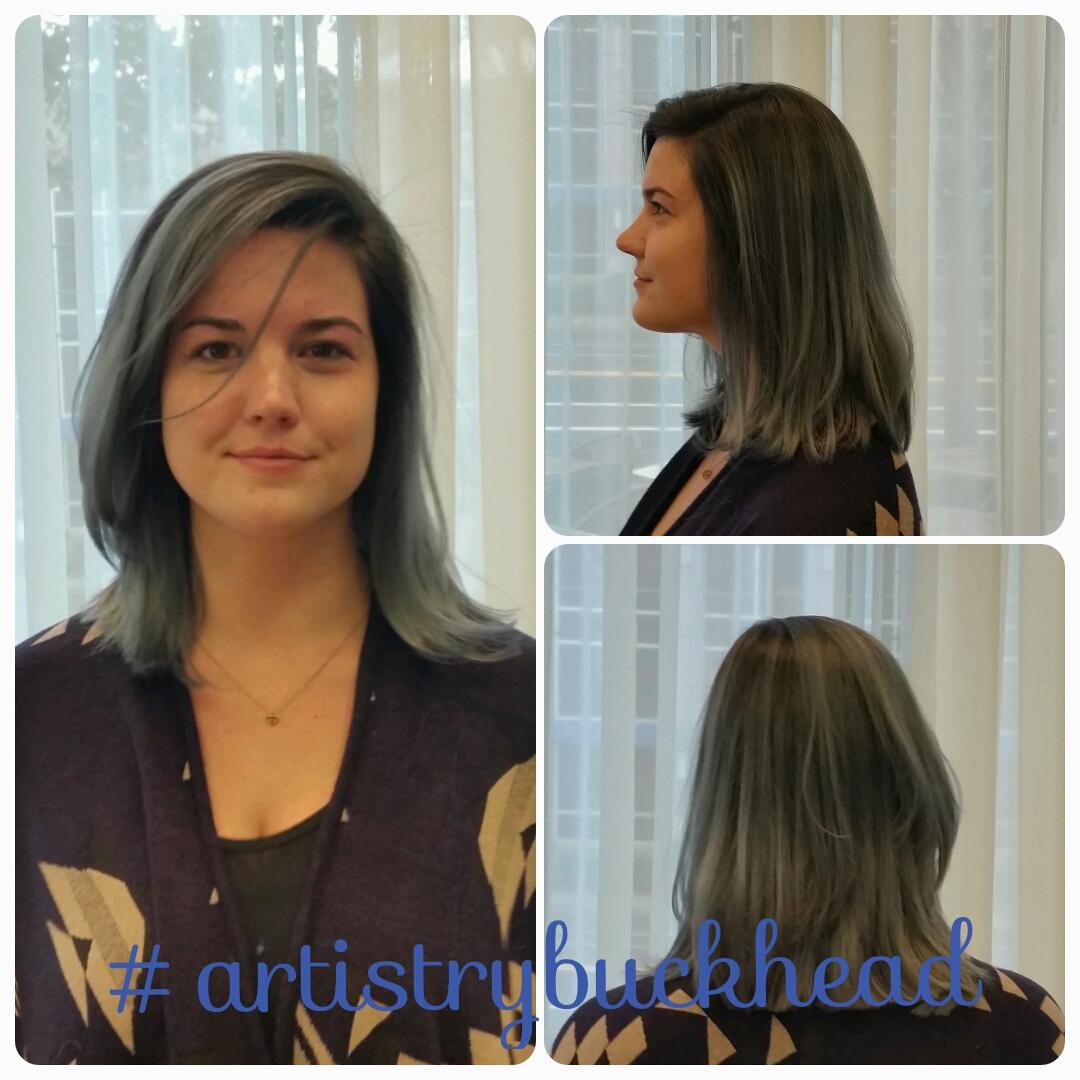 ArtistryBKHD's tweet photo. @stylistsusang uses @SchwarzkopfUSA #pearlescence &amp; Redken 2 create titanium ombre #artistrybuckhead #buckheadsalon http://t.co/zUBpci3X5h