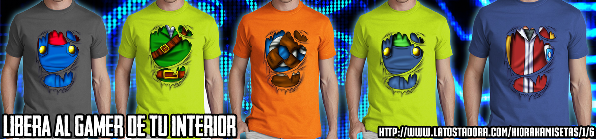 KioRaka's tweet photo. ¡Nuevas camisetas en la tienda! Libera a tu gamer interior ^w^ Más adelante haré más
http://t.co/97mNYMevJw http://t.co/HUxMl4HnY5