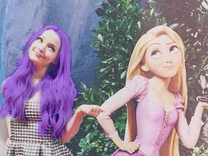 I'm like Rapunzel, buuut.... I have purple hair