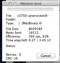 mWare's tweet photo. 9600 baud. 8 megabytes. #xmodem http://t.co/wGx3U30ooR