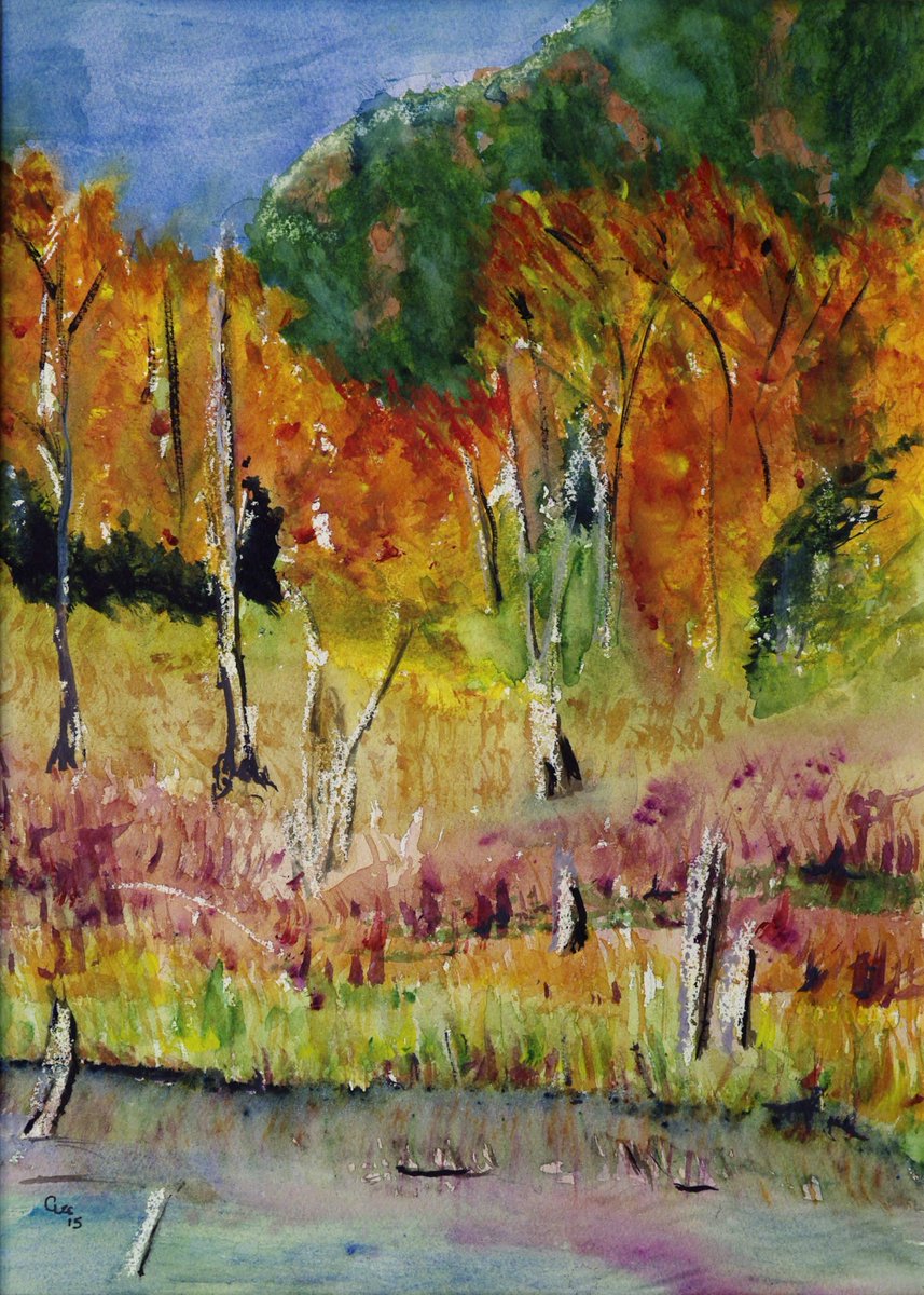 TippRockCLee's tweet photo. 2 #watercolor #paintings @PostRdArtCenter Autumn 2015 jured show. http://t.co/4s2exwoRaK