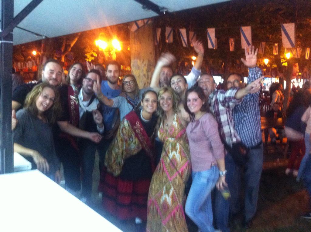 Los vendimiadores de logroño con las casas regionales