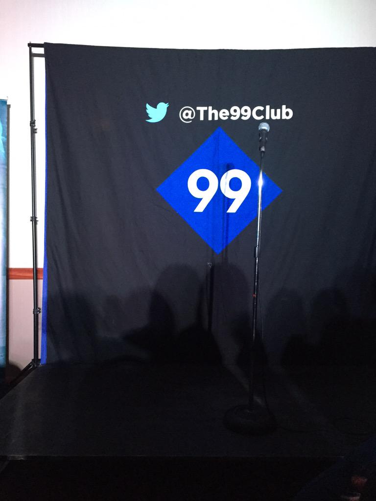 CurlySoccerAM's tweet photo. Quality night at @The99Club surprise set from @noelfielding11 proper funny #chickenman #milksong http://t.co/ac2v3MGhnQ