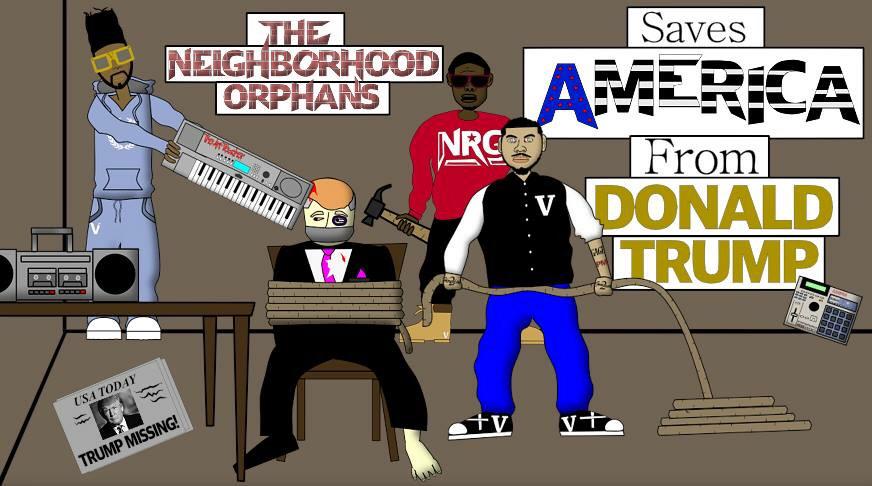 TheOrphansLP's tweet photo. @GagePromo @JabarNRG &amp; @theartstars saves America from @realDonaldTrump we are @TheOrphansLP http://t.co/ZoqK05LeGL