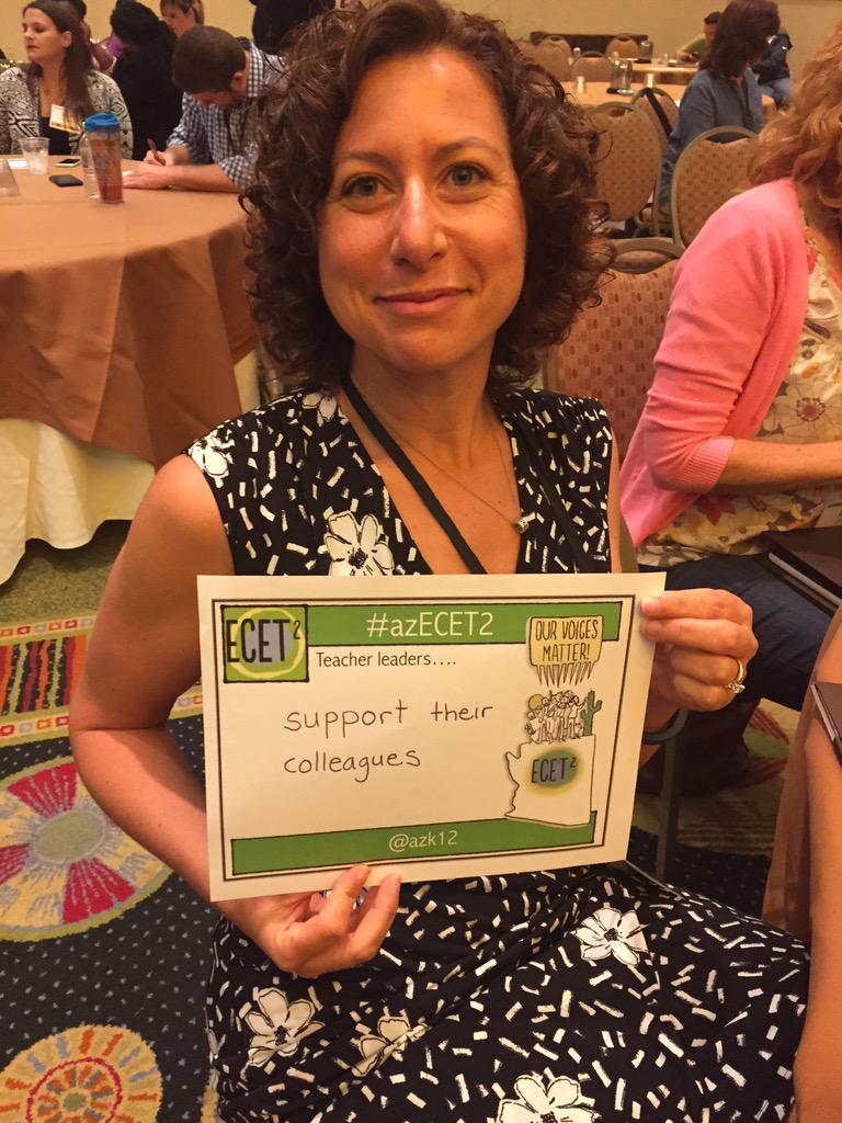 Teacher leaders support their colleagues #azecet2 #ECET2