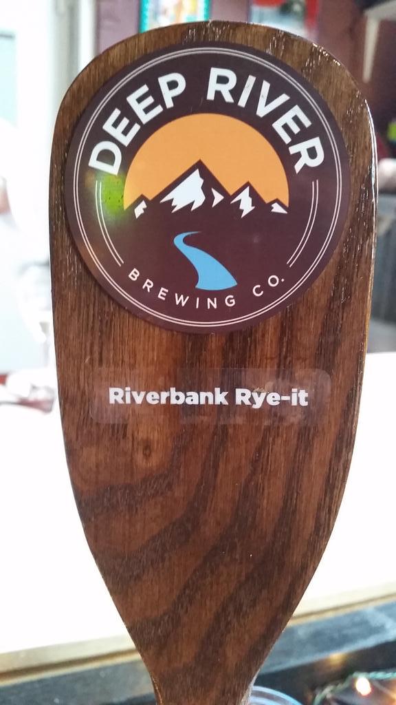 Just tapped <a href="/DeepRiverBrew/">Deep River Brewing</a> Riverbank Rye-it #cltbeer #craftbeer #beerporn #NCbeer