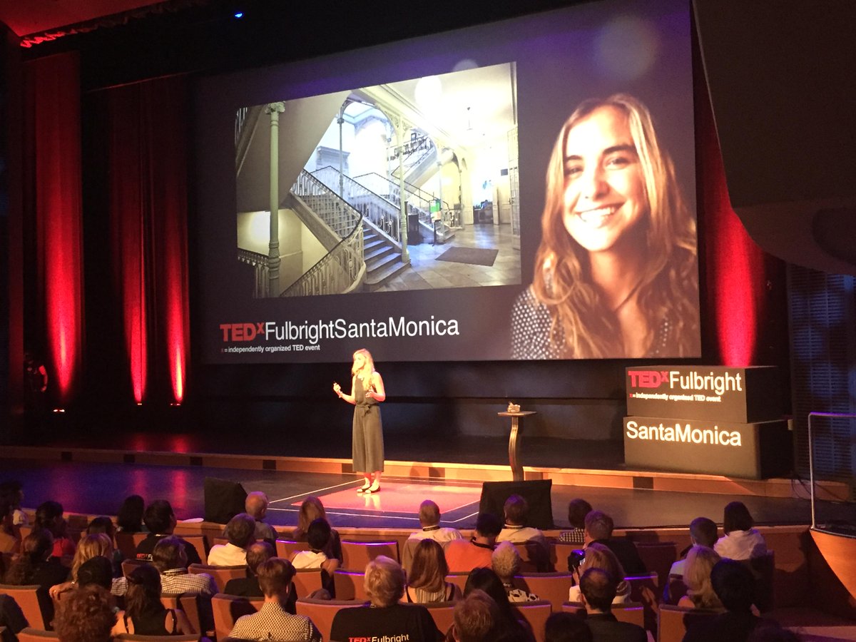 tedxfulbright's tweet photo. Cristina Trenas: @FulbrightPrgrm is about empowering people from all disciplines #TEDxFulbright #FightsWorthFighting http://t.co/rinYsDu5ru