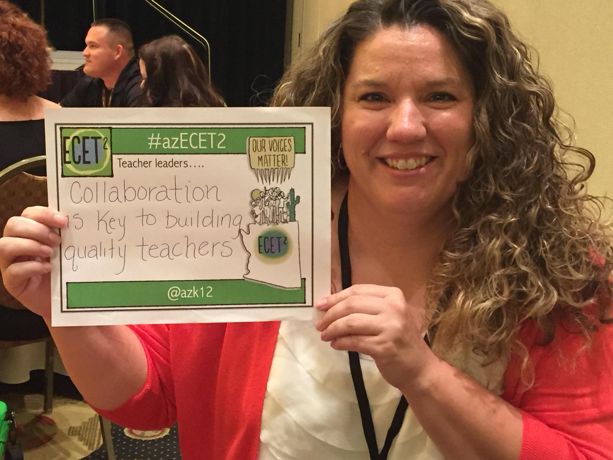 #azecet2 teacher leaders know collaboration builds other teacher leaders #ecet2 <a href="/NancieLindblom/">Nancie Lindblom</a>