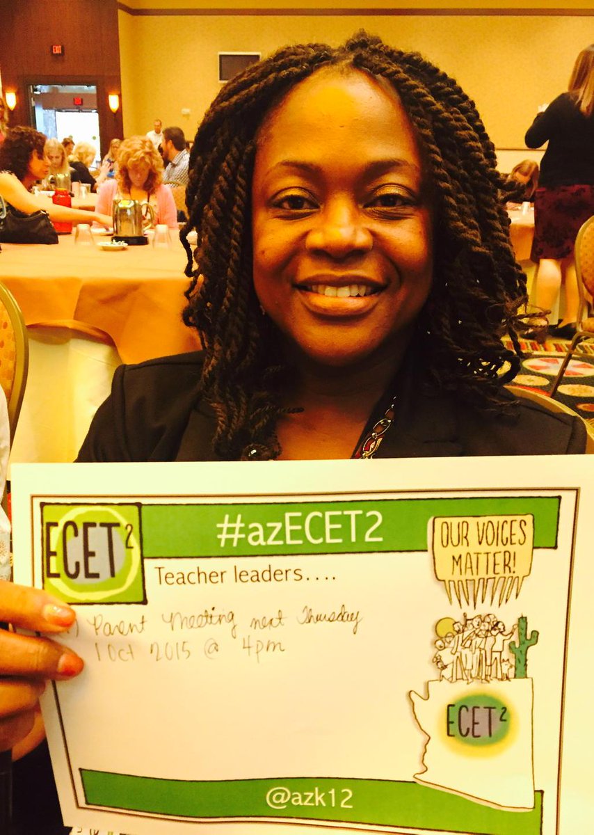 This #teacherleader already has a date and time for the first step she will take to impact change #azecet2 #ecet2