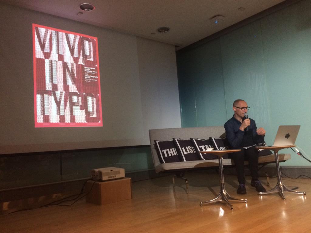 cooperhewitt's tweet image. For Vivo in Typo, Philippe Apeloig created a 3D effect through typography by "weaving" punctuation. #HowPostersWork