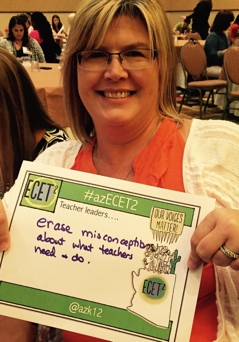 #TeacherLeaders erase misconceptions about what teachers need &amp; do #azecet2 #ecet2 @gatesed #t2t