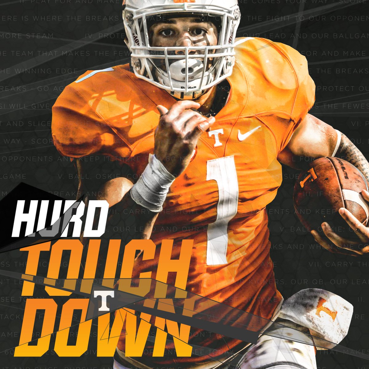 TOUCHDOWN @MrHurd_1!!!! 10-YARD RUN! #YaHurd VOLS UP 27-14 with 10:19 left!