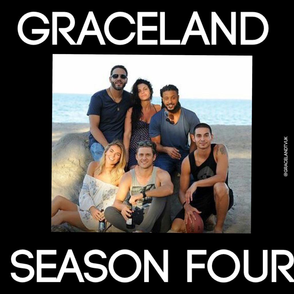 GracelandTVUK's tweet photo. What time is it @USA_Network?! Time to renew @GracelandTV!! #GLSeasonFour #GracelandTV http://t.co/Kg20vpIa64
