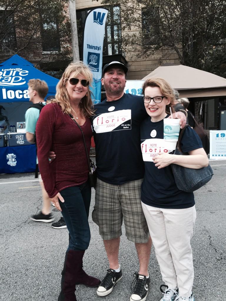 florioforjudge's tweet image. Florio for judge campaigning at #NuLuFest