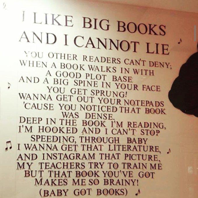 cindyespana1's tweet photo. It would be fantastic to have students see books with this attitude! #enthusiasmspeads #riderbookstudy #goalsetting http://t.co/m6q1LCEksC