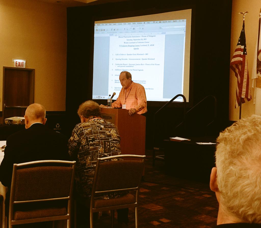 ILPharmacists's tweet photo. House of Delegates Meeting is underway #IPhA2015 #FireUpForPharmacy http://t.co/dnhJe988BB