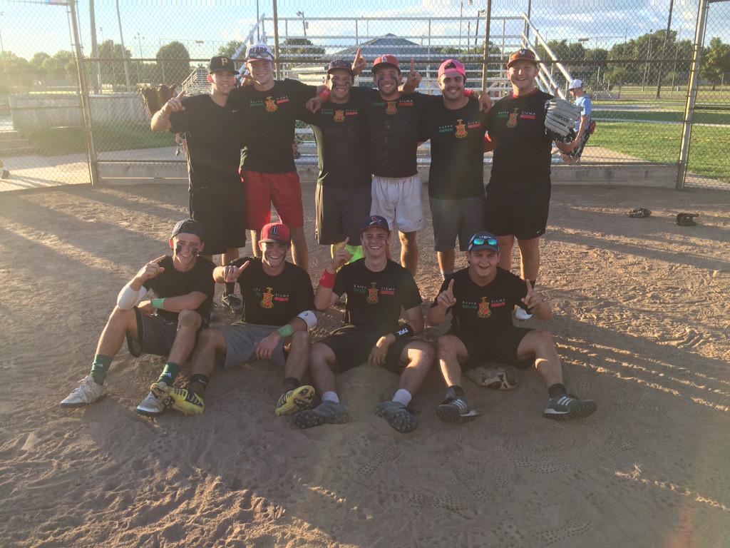 KappaSigmaMuRho's tweet photo. We came... We saw... We conquered!!!!! Kappa Sigma is IFC Softball http://t.co/1Yq4nX5YXC