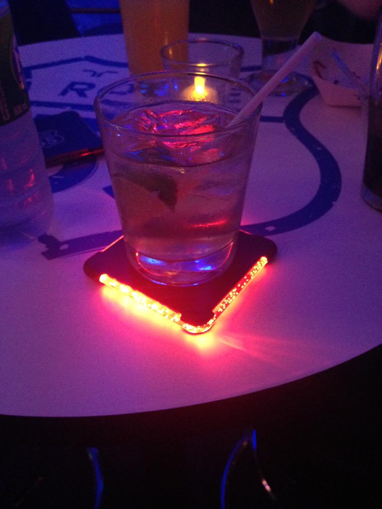 saskjanny's tweet photo. #R55CA What a fun place to set our drinks http://t.co/QhCwDUPNWt
