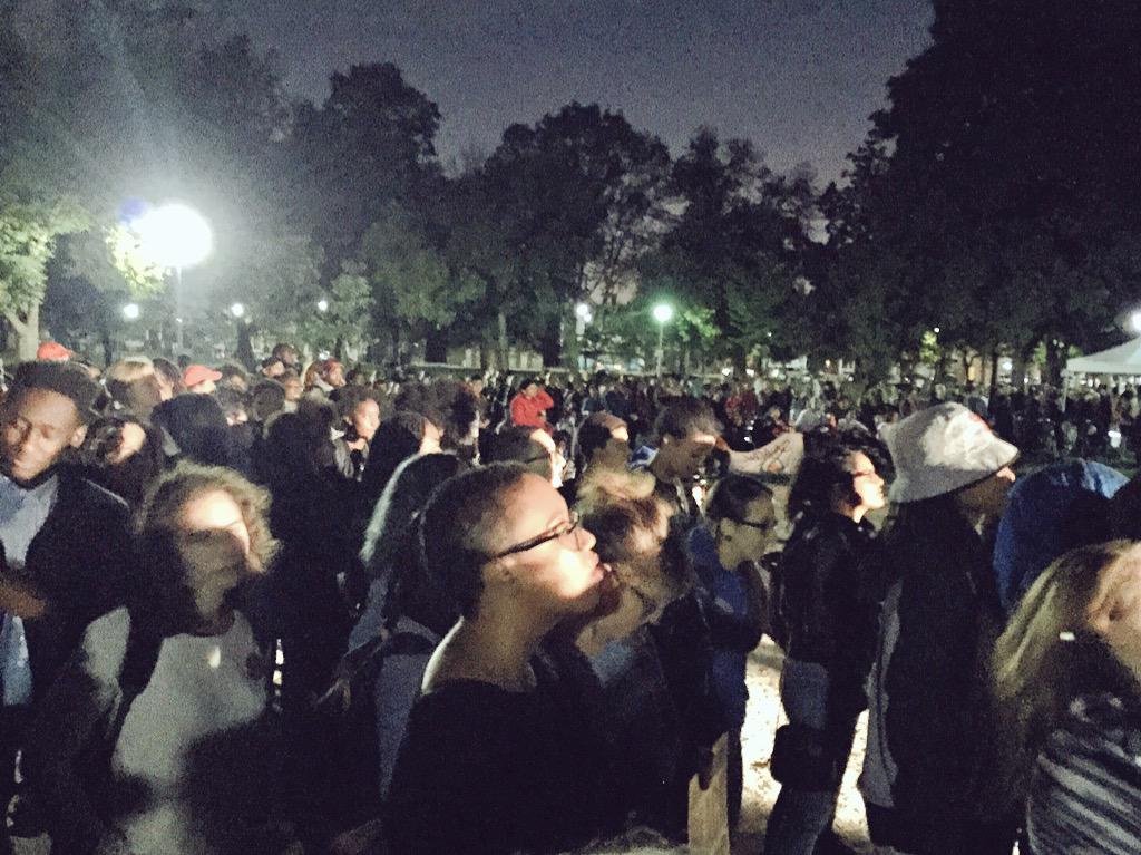 jenniferhollett's tweet photo. At #AllBlackLivesMatter Take Back the Night. Thanks @BLM_TO and all supporting. #BLMTOTBTN http://t.co/5xYHxMSCp7