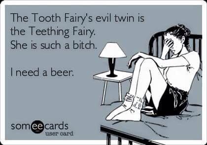 DrMommyDMD's tweet image. Teething fairy is the worst!!! #mommydmd