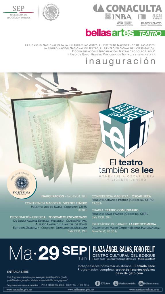 LibreriaDelForo's tweet image. Estaremos presentes en la #Felit2015 con nuestro Stand y en la inauguración presentando nuestro nuevo editado.