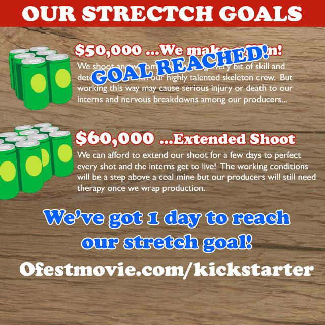 RogueTaurus's tweet image. 22 hours left to hit some STRETCH GOALS! #Crowdfunding #Kickstarter #indiefilm #Prost ofestmovie.com/kickstarter