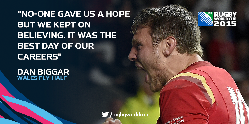 #WAL hero Dan Biggar puts his team's win over #ENG into perspective... #RWC2015