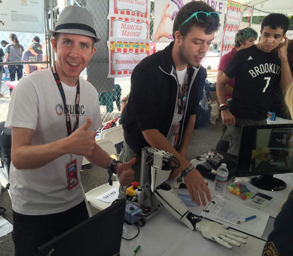 jhirschtick's tweet image. Rory Dawson @UAlberta BLINC at @MakerFaireNY cool robotic arm for prosthetics research. And a new @MarkForged user.