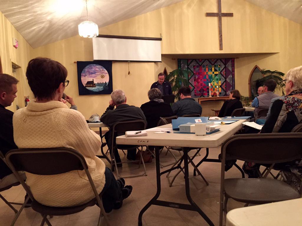 25 people here in Canmore to hear Prof Harder talk about Faith in the 21st Cen. #ROOO