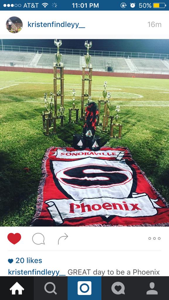 BlazePhoenixSHS's tweet photo. When your band just destroys every competition they go to. Always a great day to be a Phoenix. http://t.co/CJ2CkFlE3X