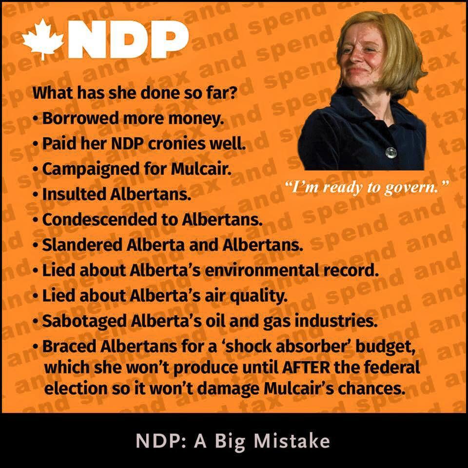 trpearsall's tweet photo. #NONDP #Notley #19Oct2015 #worstdecisionever #electionscanada http://t.co/kfjoDXQbc9